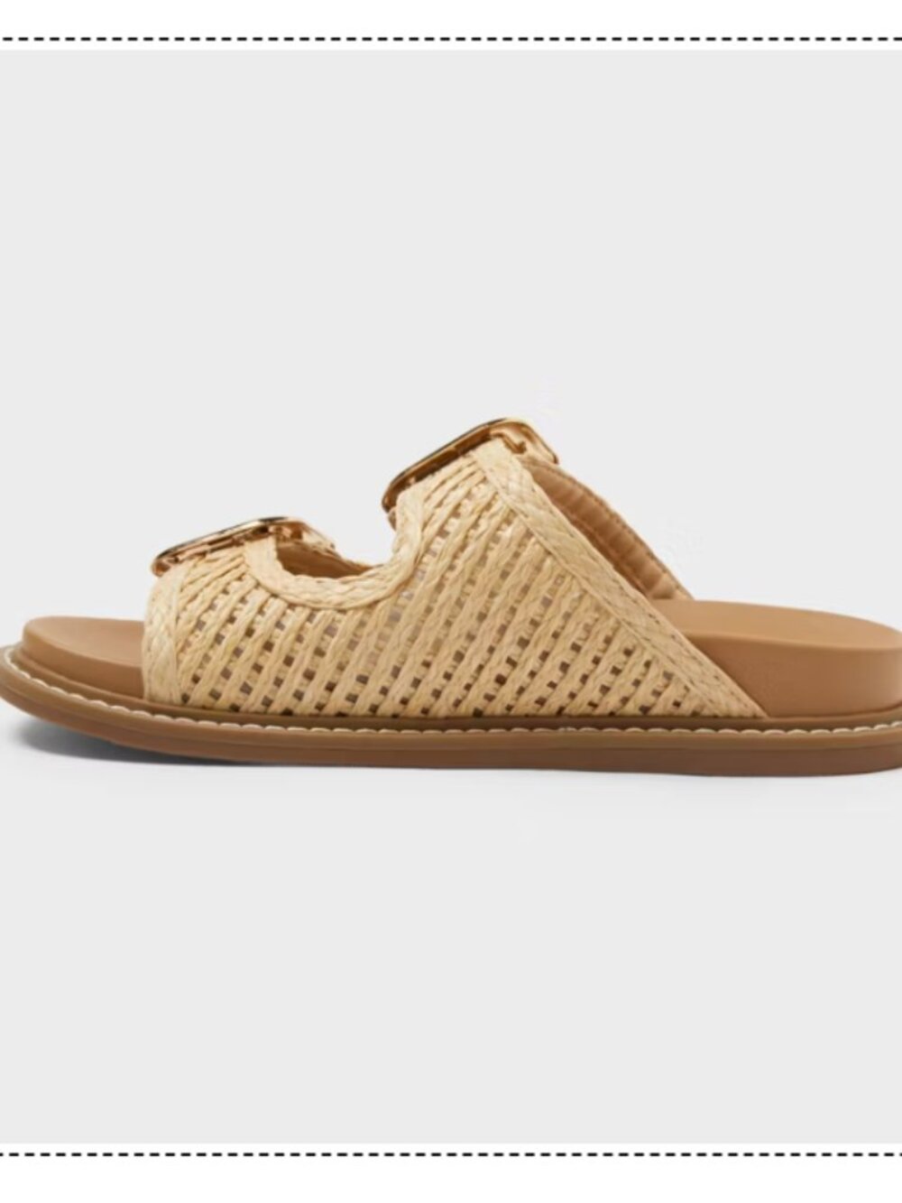 Universal Thread Natural SIZE 7 Collin Sandals Memory Foam Insole Raffia Straw - Picture 10 of 11